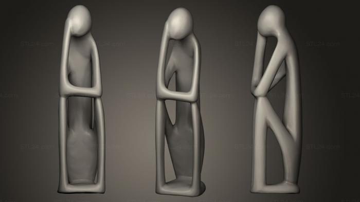 Статуэтки и статуи разные (Африканская Фигура76, STKR_0067) 3D модель для ЧПУ станка